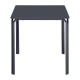 Bolero Adeline stalen vierkante tafel 700mm leisteen blauw