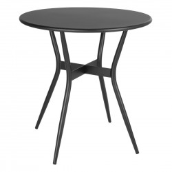Bolero Santiago Buiten Tafel Zwart 690mm - Gepoedercoat Staal