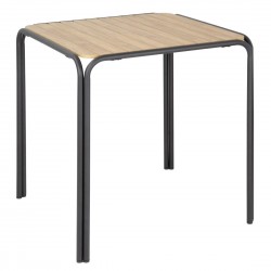 Bolero Santorini Vierkante Polywood Tafel 700mm - Bruin