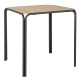 Bolero Santorini Vierkante Polywood Tafel 700mm - Bruin