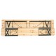 Bolero Duitse bierbank en tafelset 1770x500mm – hout/bruin, 177x50x75cm