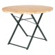 Bolero Duitse bierbank en ronde tafelset 1670x460mm – hout/bruin