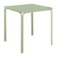 Bolero Adeline stalen vierkante tafel 700mm lichtgroen