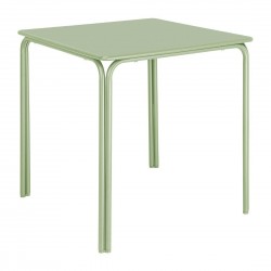 Bolero Adeline stalen vierkante tafel 700mm lichtgroen