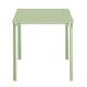 Bolero Adeline stalen vierkante tafel 700mm lichtgroen
