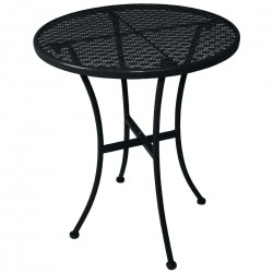 Bolero ronde stalen bistrotafel zwart 60cm (15 stuks)