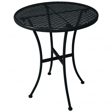 Bolero ronde stalen bistrotafel zwart 60cm (15 stuks)