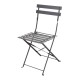 Bolero stalen tuinset zwart – tafel met twee stoelen
