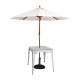 Bolero Bistro gegalvaniseerd stalen tafel vierkant 668mm - zilver