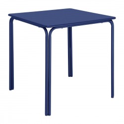 Bolero Adeline stalen vierkante tafel 700mm donkerblauw