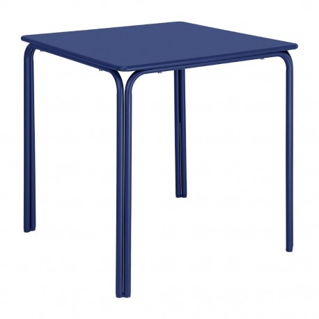 Bolero Adeline stalen vierkante tafel 700mm donkerblauw