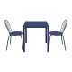 Bolero Adeline stalen vierkante tafel 700mm donkerblauw