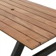 Bolero Acacia rechthoekige picknicktafel bankenset – acaciahout, bruin