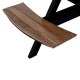 Bolero Acacia picknicktafel bankenset rond – acaciahout – bruin