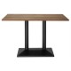 Bolero eettafel voor binnen licht hout 1200mm - melamine tafelblad bruin