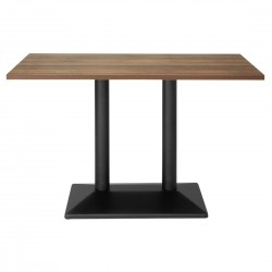 Bolero eettafel voor binnen licht hout 1200mm - melamine tafelblad bruin