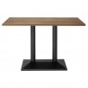 Bolero eettafel voor binnen licht hout 1200mm - melamine tafelblad bruin