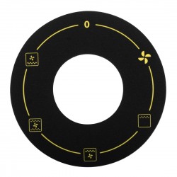 Buffalo 600 Series etiket voor bedieningspaneel oven – Origineel Reserveonderdeel