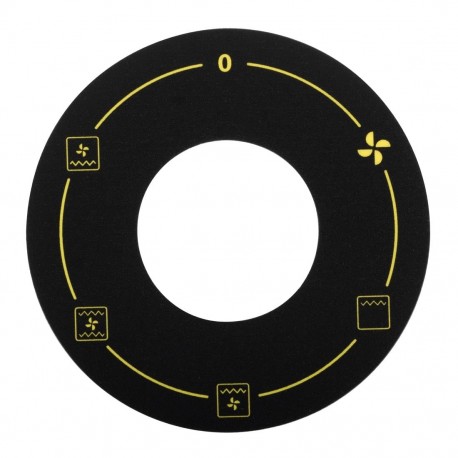 Buffalo 600 Series etiket voor bedieningspaneel oven – Origineel Reserveonderdeel