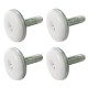 Buffalo stelvoeten M8 x 25mm - Kunststof reserveonderdeel (set van 4 stuks)