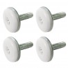Buffalo stelvoeten M8 x 25mm - Kunststof reserveonderdeel (set van 4 stuks)