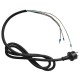 Buffalo Power Cord Assembly – Reserveonderdeel Rubber Zwart