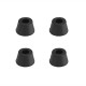 Buffalo zwarte rubberen voetjes - set van 4 stuks