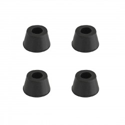 Buffalo zwarte rubberen voetjes - set van 4 stuks
