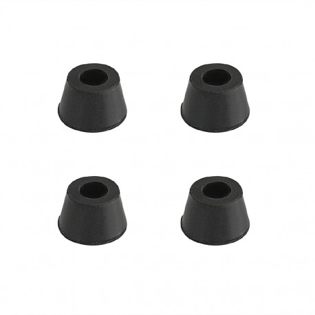 Buffalo zwarte rubberen voetjes - set van 4 stuks