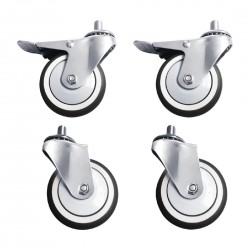 Buffalo Complete Castors 4 stuks – Rubber Reserveonderdeel voor DR826