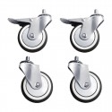 Buffalo Complete Castors 4 stuks – Rubber Reserveonderdeel voor DR826