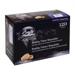 Bradley Bisquetten Special Blend Flavour – Houtspaanders voor Rookoven (120 stuks)