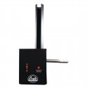 Bradley Smoke Generator met Adaptor - Rookgenerator van Staal in Zwart