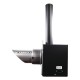 Bradley Smoke Generator met Adaptor - Rookgenerator van Staal in Zwart