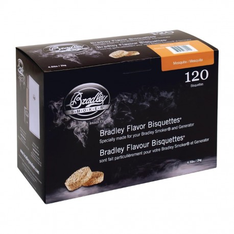 Bradley Mesquite Bisquetten voor Food Smoker - Voordeelverpakking 120 Stuks