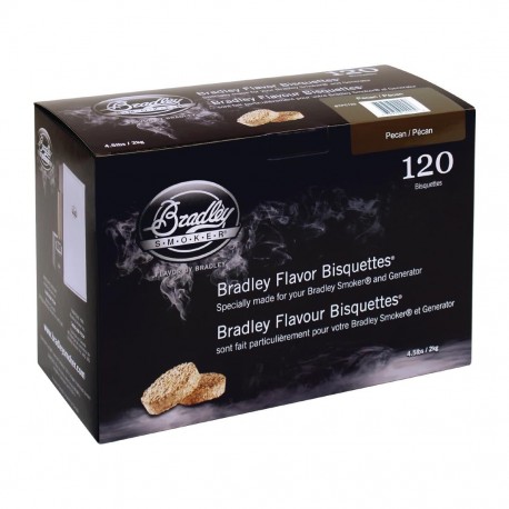 Bradley Pecan Bisquetten voor Foodsmoker – Voordeelverpakking 120 stuks