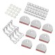 Polar glasbevestigingsset - reserveonderdeel voor Polar G608, G609, G610, G611, GD875, GD876, GD877, GD878