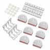 Polar glasbevestigingsset - reserveonderdeel voor Polar G608, G609, G610, G611, GD875, GD876, GD877, GD878