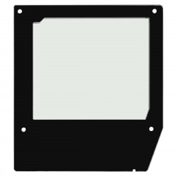 Polar linker glaspaneel – zwart reserveonderdeel voor PG003 en PG004