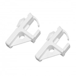 Polar Legplankclips (2 stuks) - Wit Polyamide Reserveonderdeel
