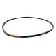 Polar riem rubber zwart - reserveonderdeel voor UA088