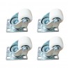 Polar Zwenkwielen (4 stuks) – Metalen Reserveonderdeel
