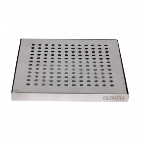 Olympia RVS Lekbak 150x150mm – Zilveren Baruitrusting