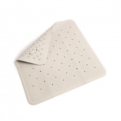 Mitre Essentials rubber douchemat met zuignappen 53 x 53 cm - Wit