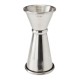 Beaumont RVS Gestreepte Jigger 20/40 ml – Zilver Barmaatje