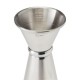 Beaumont RVS Gestreepte Jigger 20/40 ml – Zilver Barmaatje