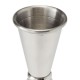 Beaumont RVS Gestreepte Jigger 20/40 ml – Zilver Barmaatje