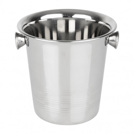 Olympia RVS ijsemmer met handvatten 1050ml - zilver