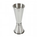 Beaumont cocktail barmaatje 25/50ml RVS Zilver