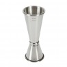Beaumont cocktail barmaatje 25/50ml RVS Zilver